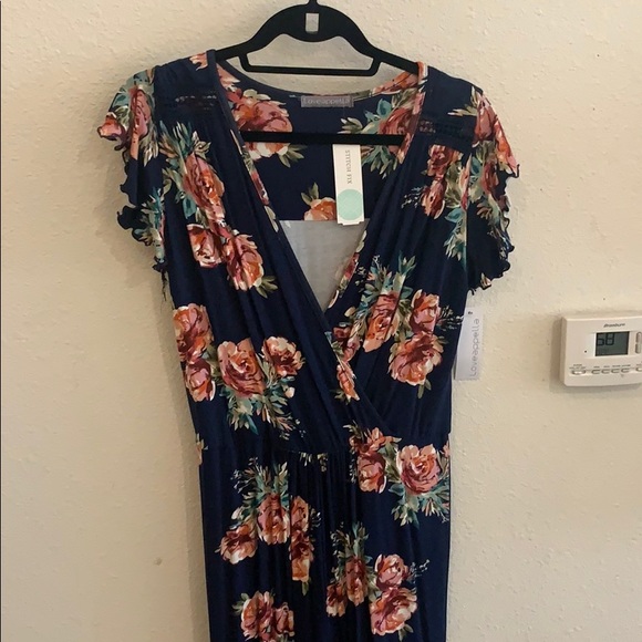 Valentina crochet trim knit jumpsuit Clearance